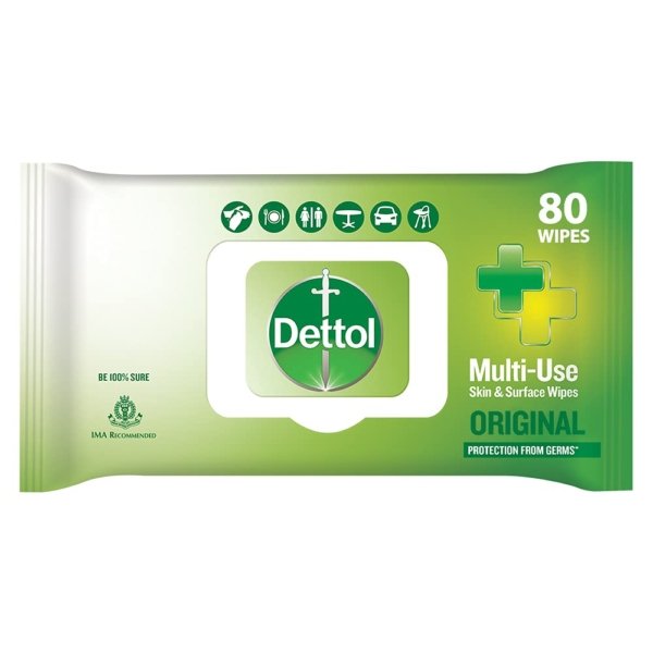 dettol 2in1 antibac wipes 15