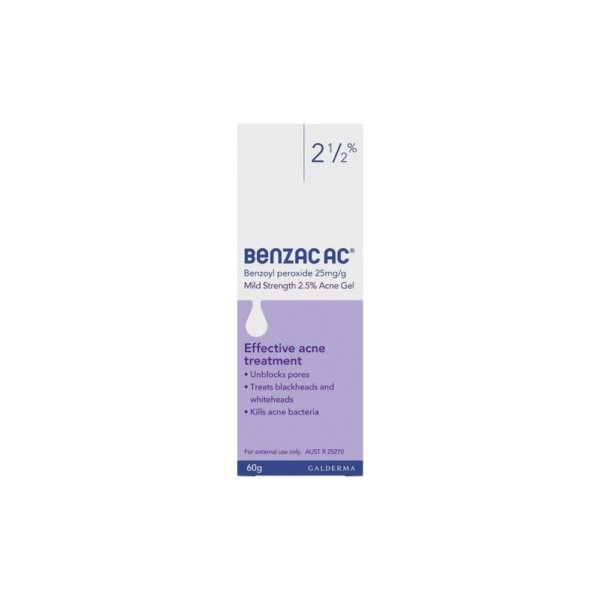 benzac ac gel 2.5% 60g