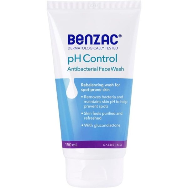 benzac ph control a/bact face wash 150ml