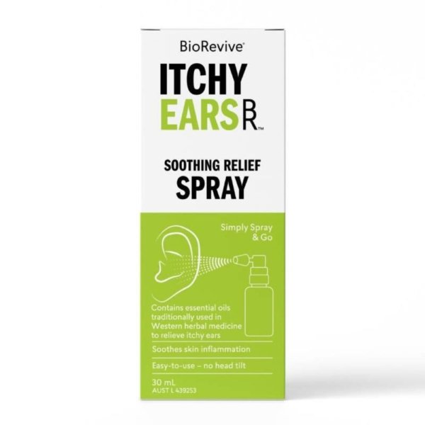 biorevive itchy ears sooth relief spray 30ml