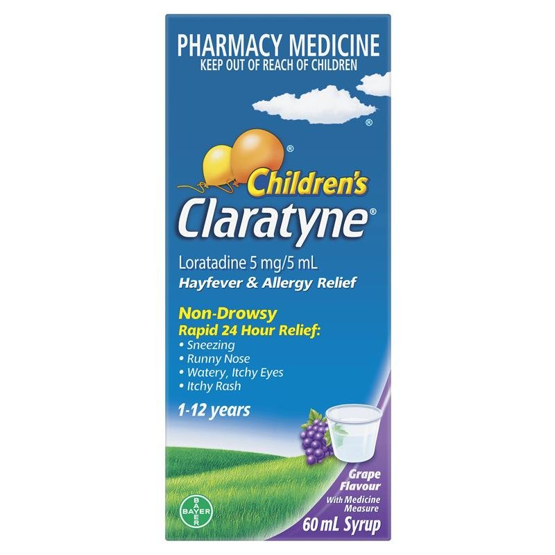 claratyne child syrup grape 60ml claratyne child syrup grape 60ml