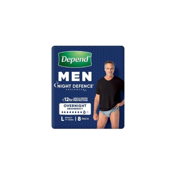 depend uw realfit night def male lge 8