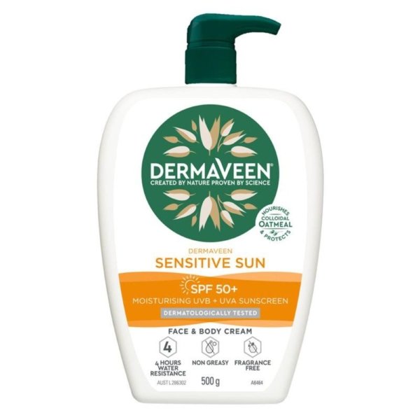dermaveen spf50+ sun sens moist 500g
