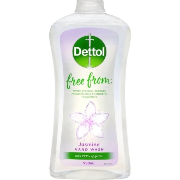 dettol free from h/wash refill jasmine 950ml