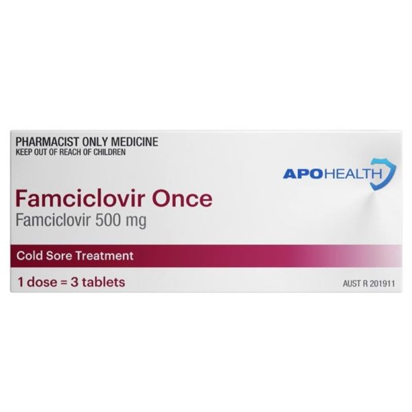 famciclovir once 500mg 3