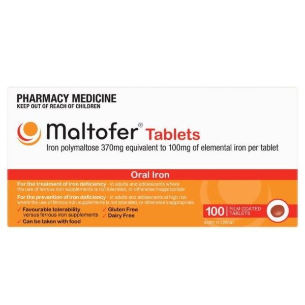 maltofer 370mg tabs 100