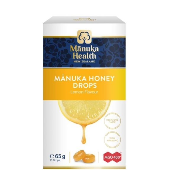 manuka health drops lemon 65g