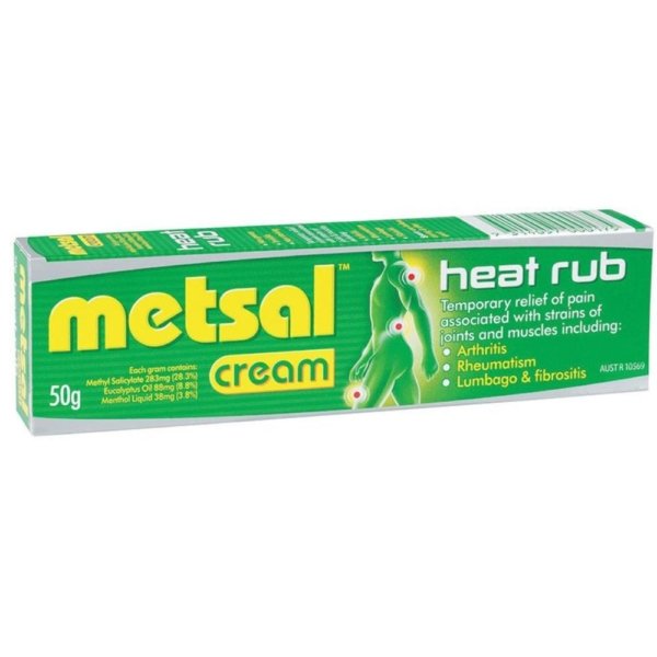 metsal heat rub cream 50g