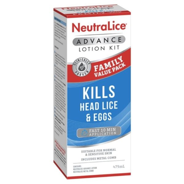 neutralice advance nit and lice kit family value pack 475ml