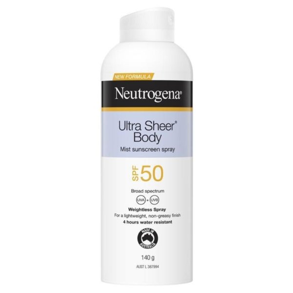 neutrogena ult sheer b/mist spf50 140g