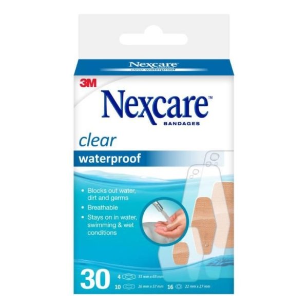 nexcare clear w/proof asst 30