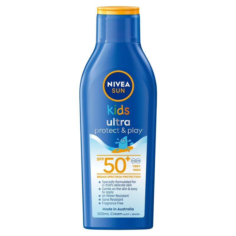 nivea sun kids prot+play ult 50+ 200ml nivea sun kids prot+play ult 50+ 200ml