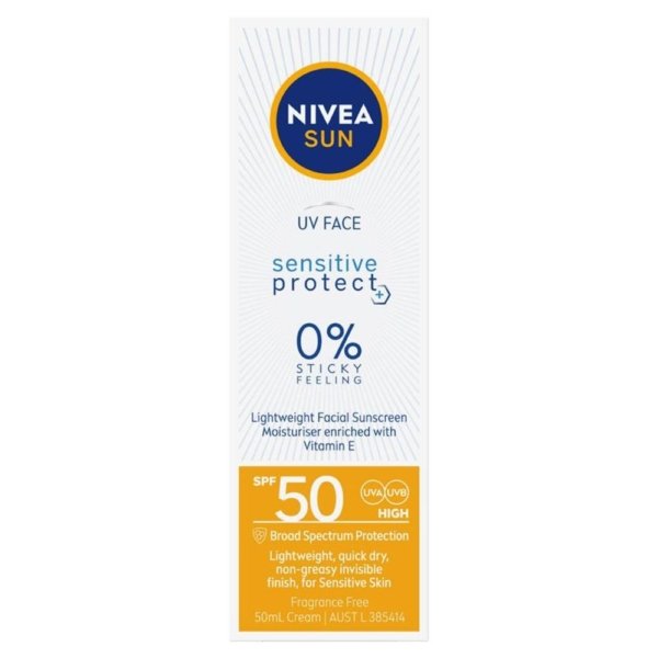 nivea sun uv face spf50 sens 50ml