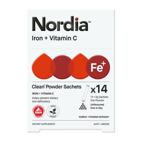 nordia iron + vit c pwd sach 14