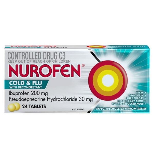 nurofen c+f with decon tabs 24 pse c3