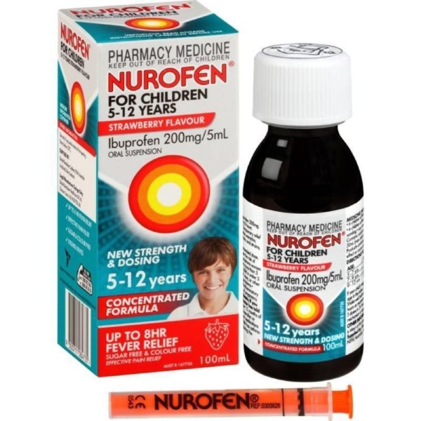 nurofen child 5 12yrs straw 100ml