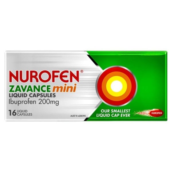 nurofen zavance mini liq caps 16