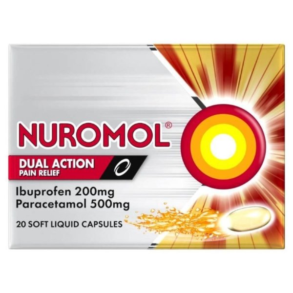 nuromol dual act lqd caps 20