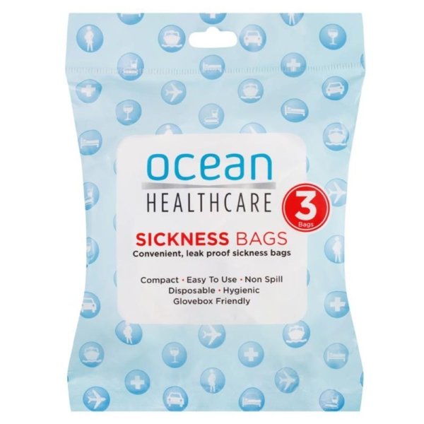 ocean healthcare sick bag 3pk