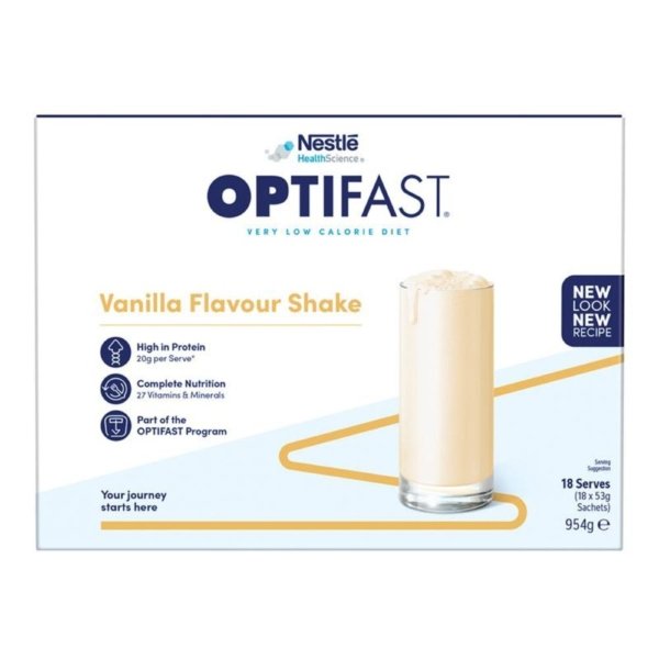 optifast milk shake vanilla 18x53g