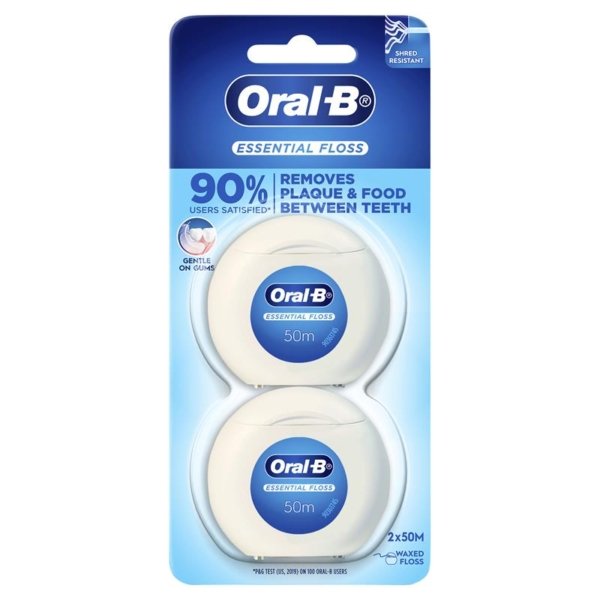 oral b floss essent wax 2x50m