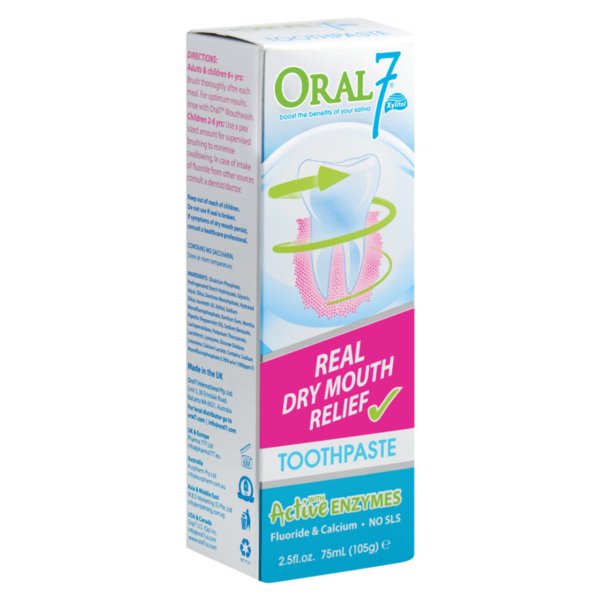 oral7 dry mouth t/paste 75ml