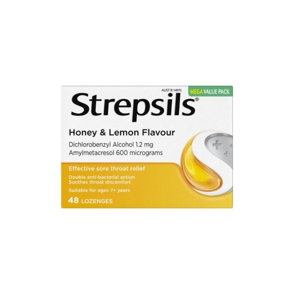 strepsils honey/lemon loz 48