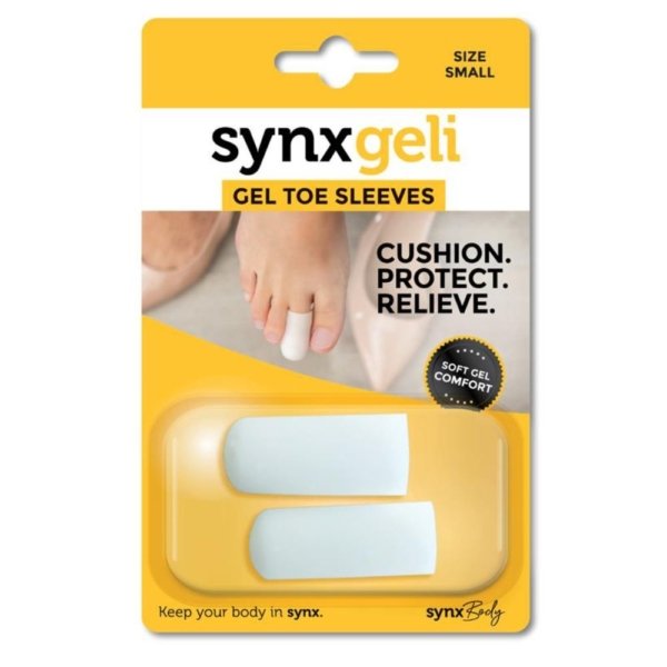 synxgeli toe sleeves 1pk small