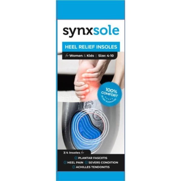 synxsole plantar fasciitis insoles lge