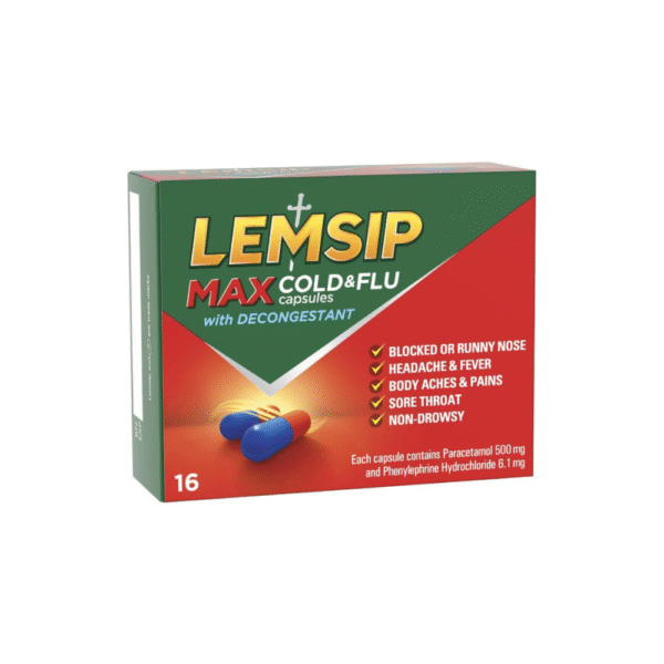 lemsip max c+f decon cap 16