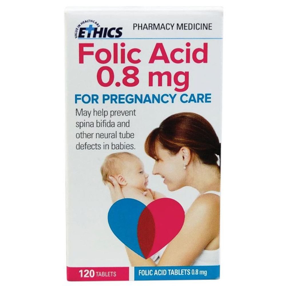 folic acid tab 0.8mg ethics 120 folic acid tab 0.8mg ethics 120