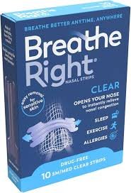 breathe right clear sm/med 10